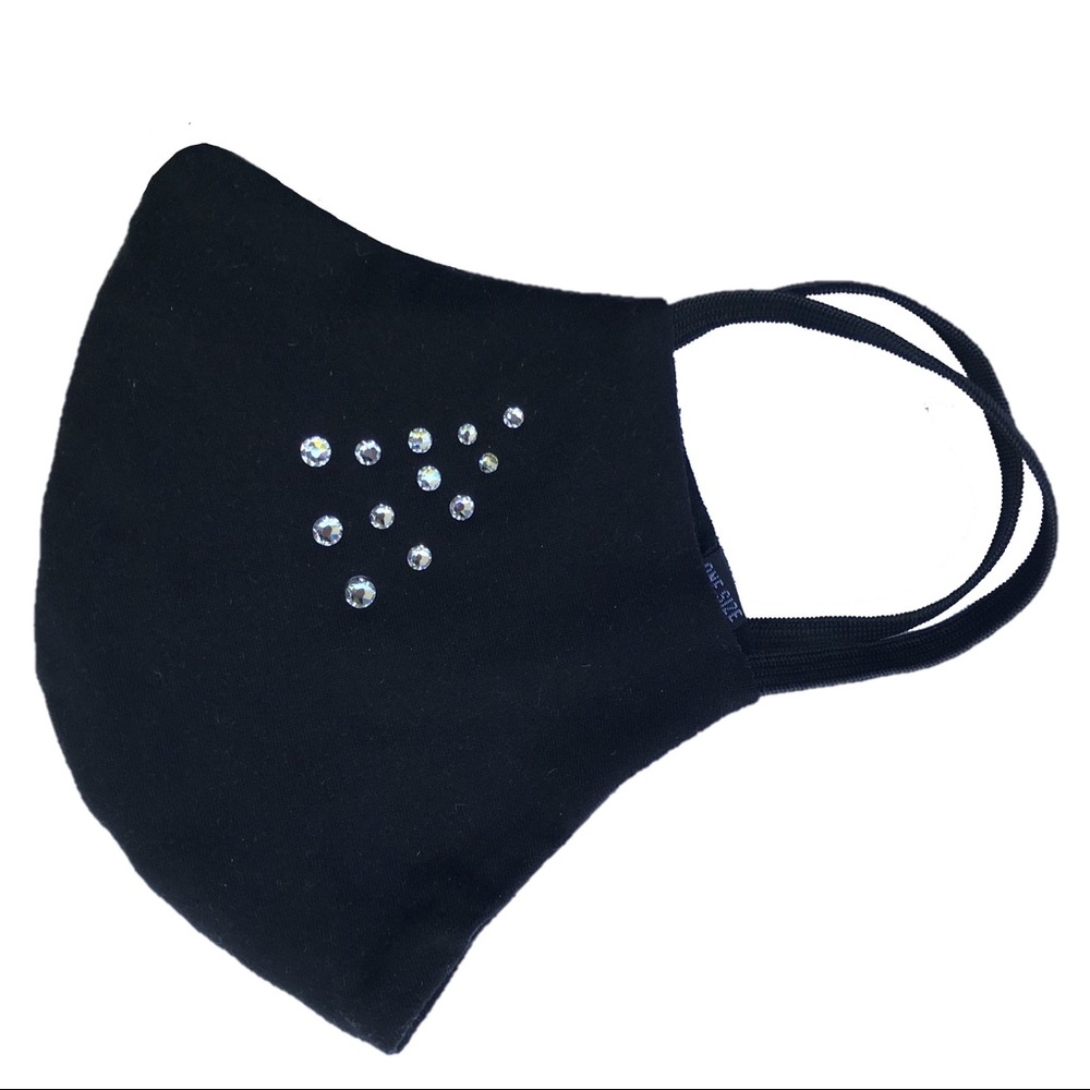 Swarovski Crystals on Face Mask